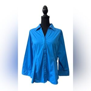 Riders by Lee Bright Blue Button-Down Shirt